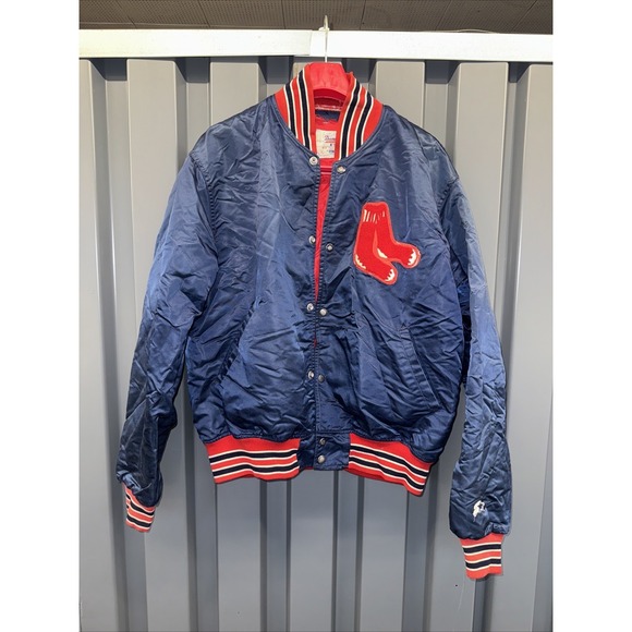 STARTER Other - Vintage 80s Boston Red Sox MLB Diamond Collection Starter Satin Bomber Jacket XL